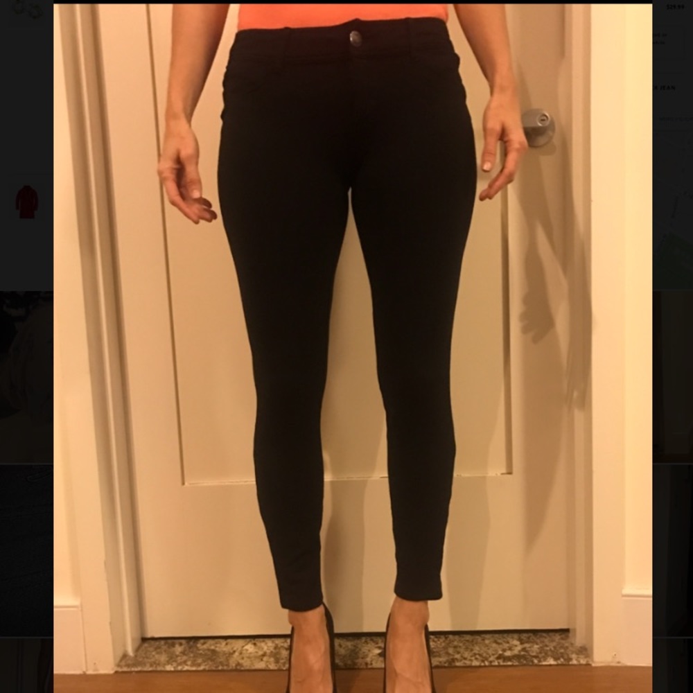 SEVEN JEANS BLACK LEGGINGS STRAIGHT PANTS